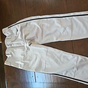 Nike Youth Large Swingman Baseball Pants Grey with black piping